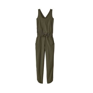 Patagonia Fleetwith Romper Women's in Basin Green